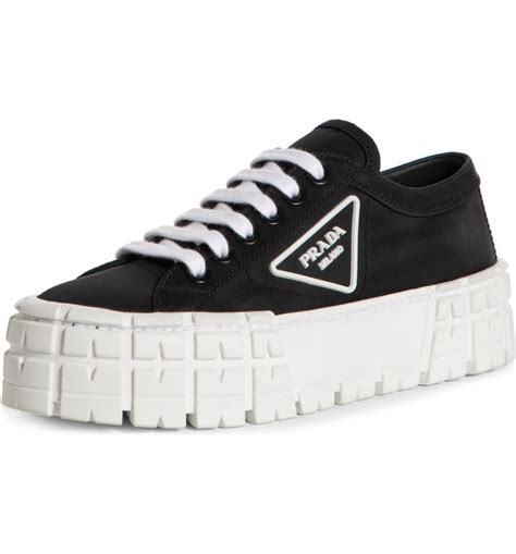 prada sneakers women brown|prada black platform sneakers.